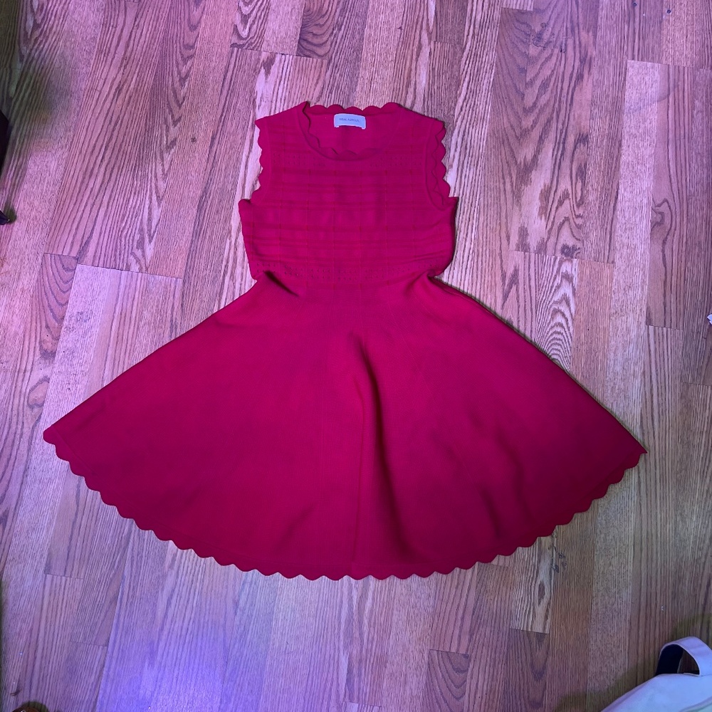Yigal Azrouel crewneck circle skirt knit dress size large